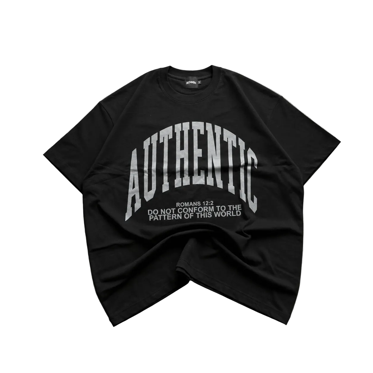 Black Authentic "Renewed" Oversized Shirt